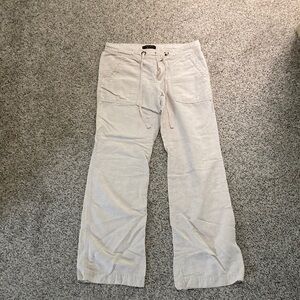 Drawstring linen pants
